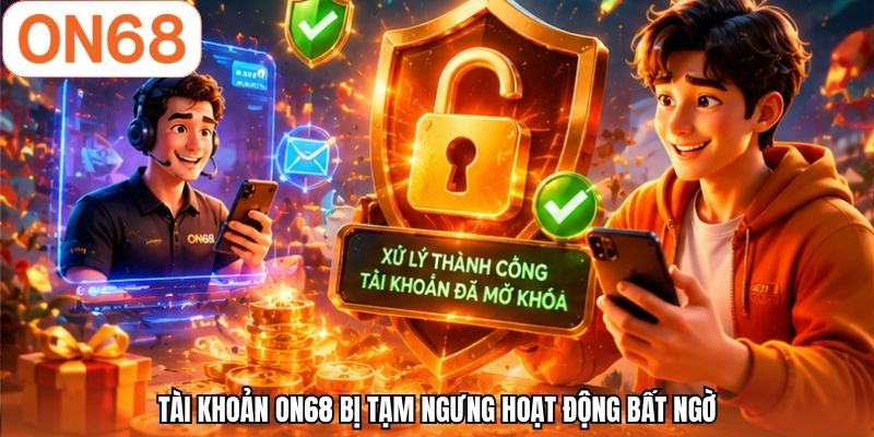Tài khoản ON68 bị tạm ngưng hoạt động bất ngờ
